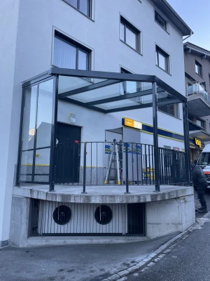 Glasdach Hauseingang