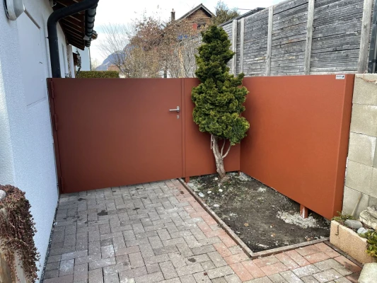 Gartentor und Sichtschutz Rostobtik