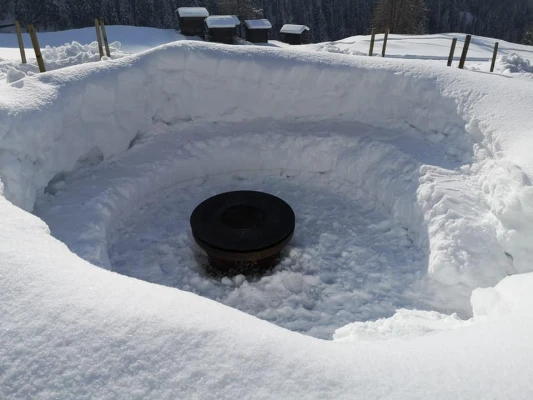 Feuerschalengrill Winter
