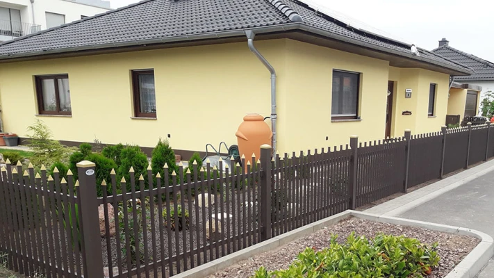 Aluminiumzaun mit Spitzen