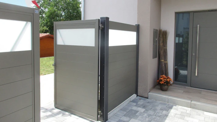 Drehtor Aluminium