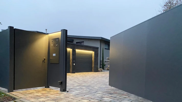Drehtor Aluminium