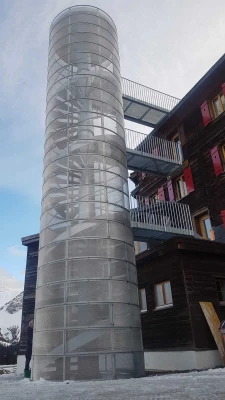 Foto Fluchttreppenturm